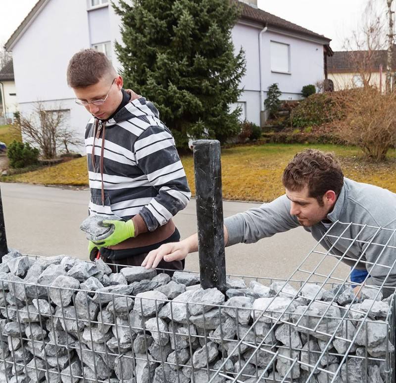 Забор из габионов своими руками: пошаговая инструкция, цена и видео