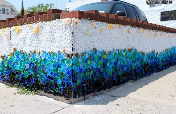 Как сделать забор из пластиковых бутылок своими руками: фото и видео