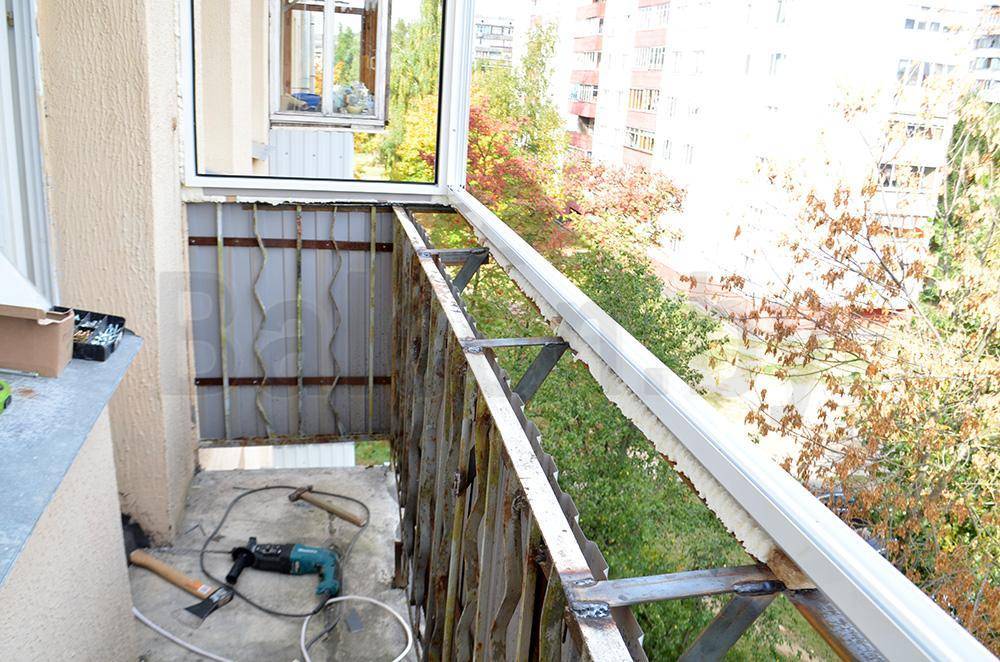 Поэтапный ремонт балкона
