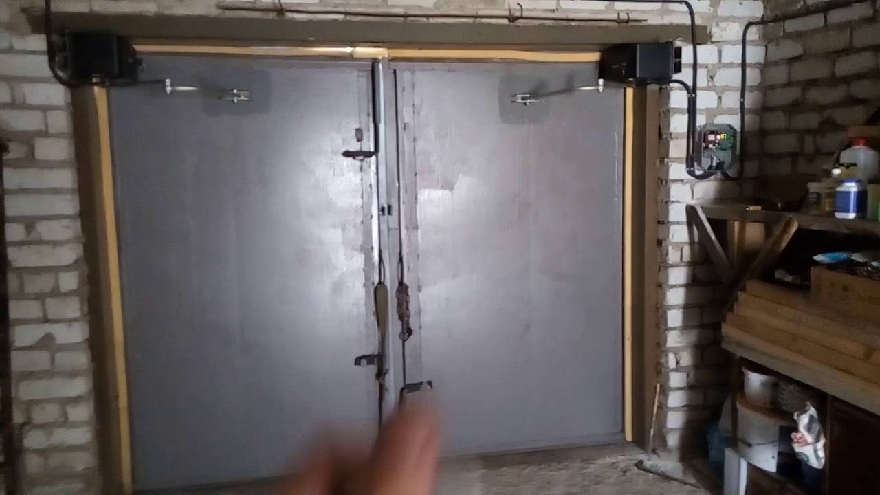 Подъемные ворота на гараж своими руками