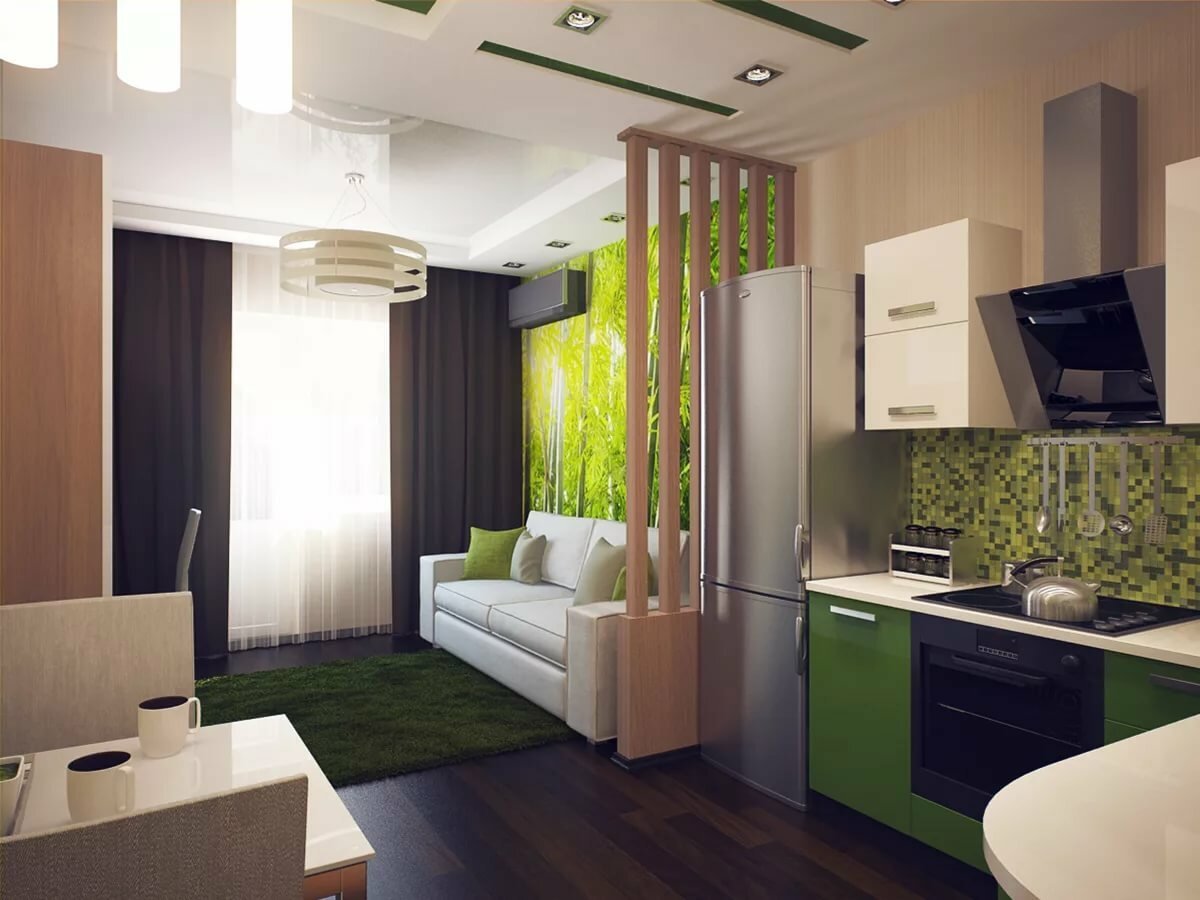 Дизайн кухни-гостиной 20 м2: 70 свежих идей с фото