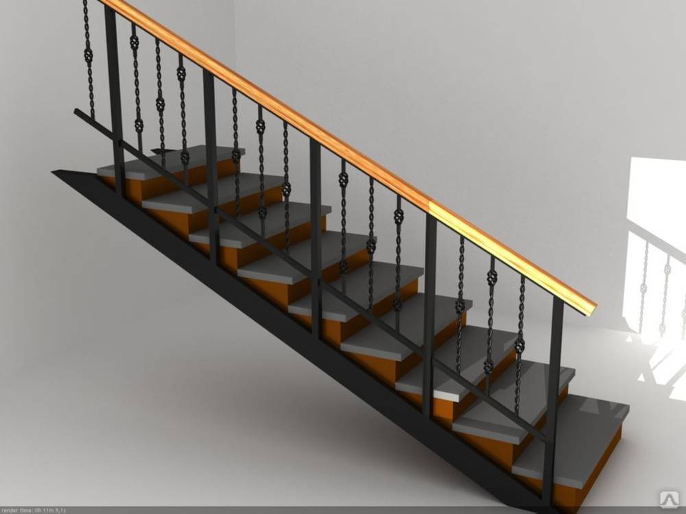 Перила для лестницы из металла своими руками: типы конструкций и технологии изготовления