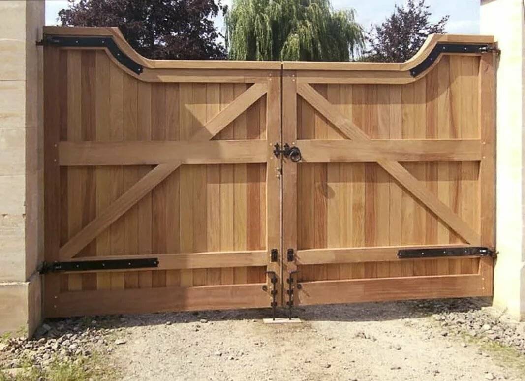 Ворота деревянные своими руками - подробная инструкция!