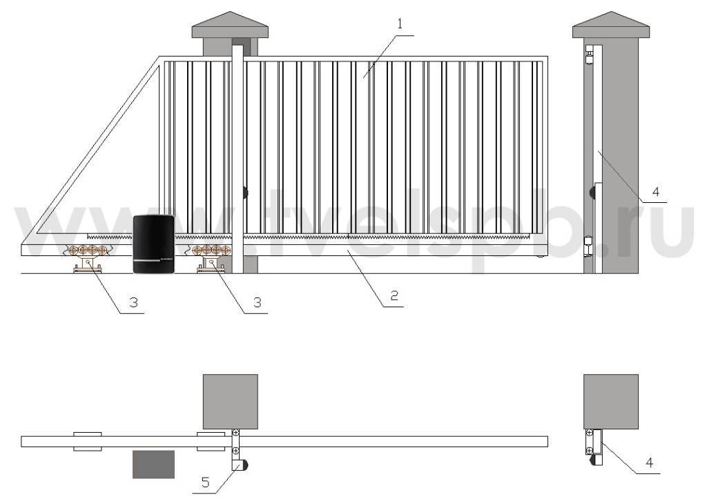Чертежи распашных ворот из профнастила: особенности изготовления калиток, фото и установка своими руками