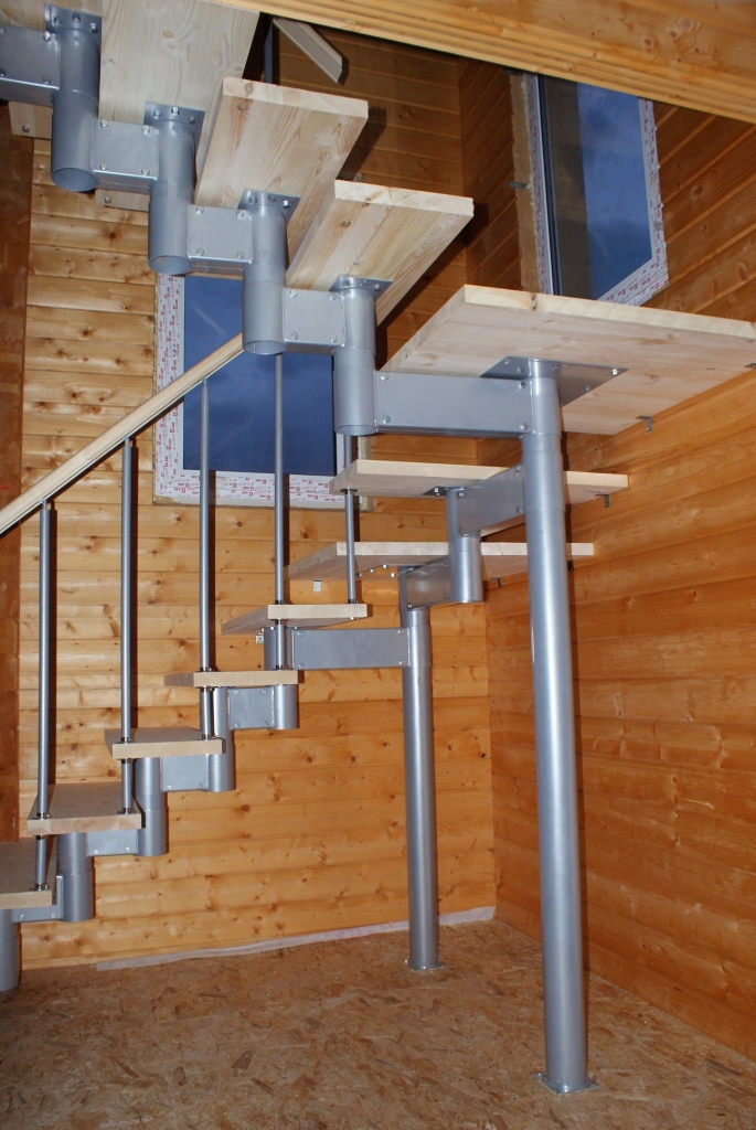 Особенности монтажа модульных лестниц на второй этаж - vseolestnicah