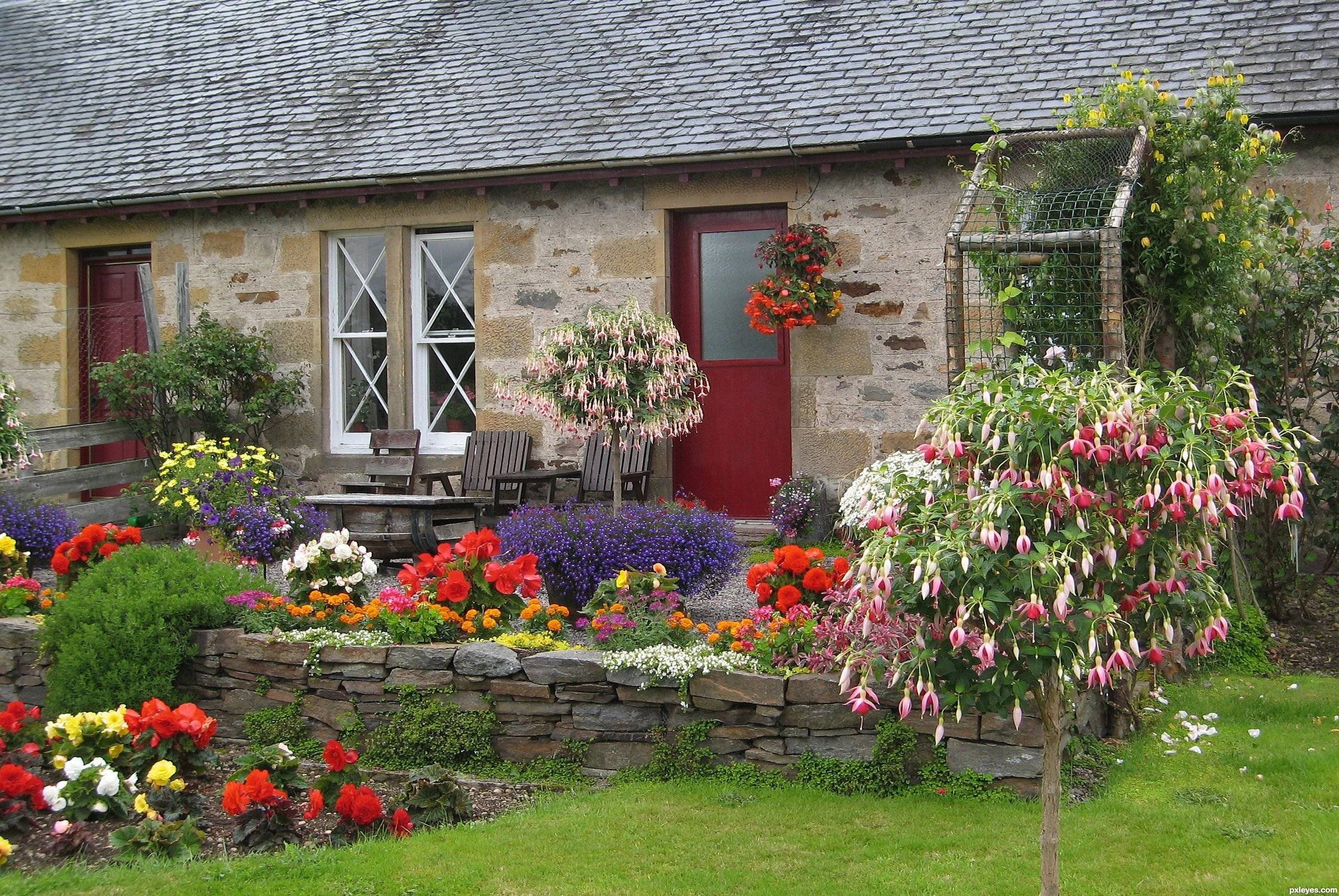 Идеи оформления палисадника перед домом на даче: что посадить, как украсить