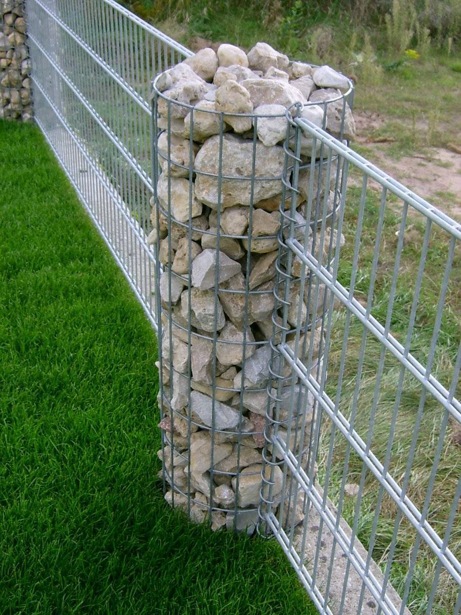 Забор из габионов своими руками - пошаговая инструкция