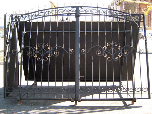 Кованые ворота со встроенной калиткой своими руками чертежи - своими руками