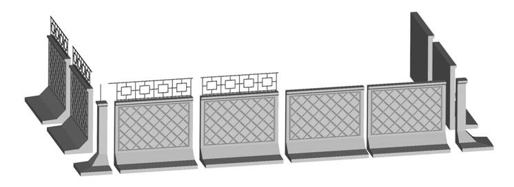 Железобетонный забор: сборный и самостоящие секции