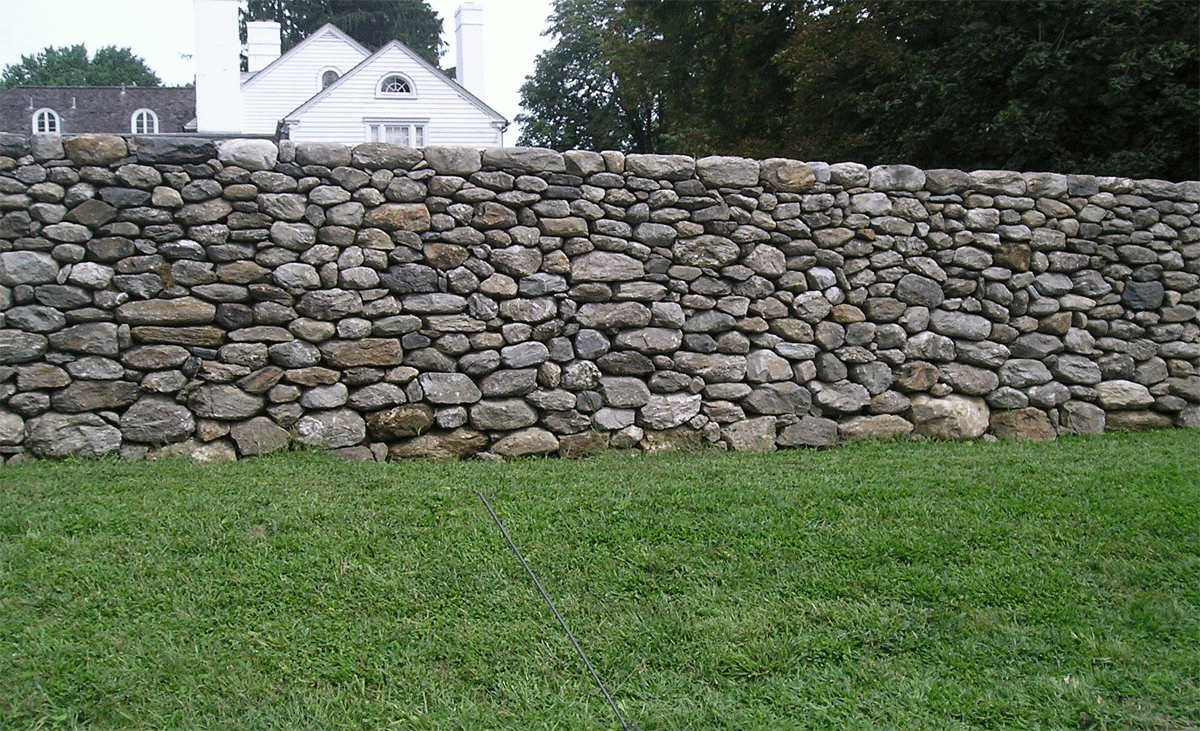 Забор из камня своими руками