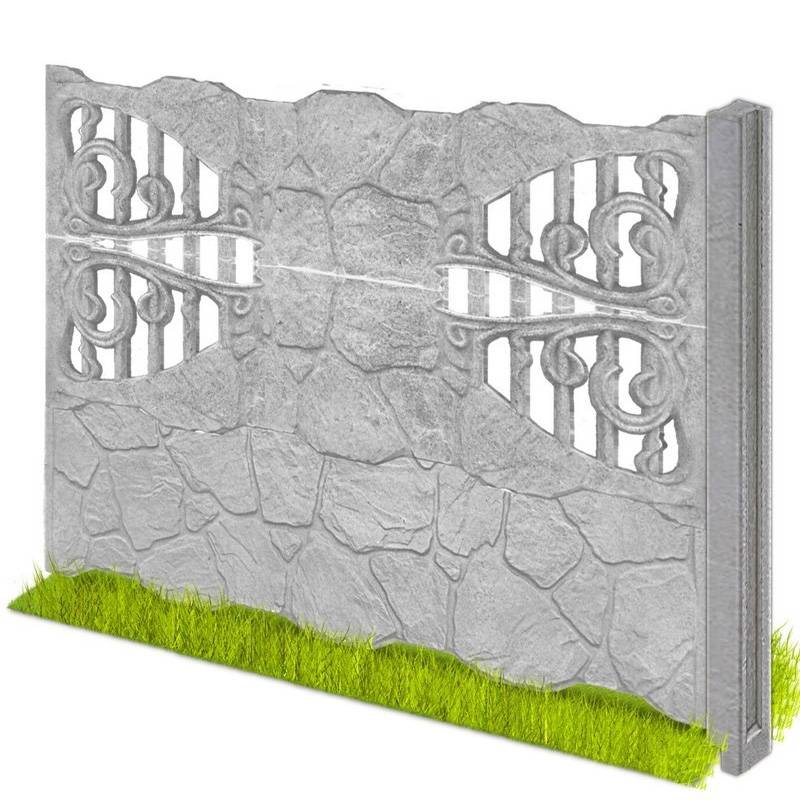 Секционный бетонный забор: особенности конструкции