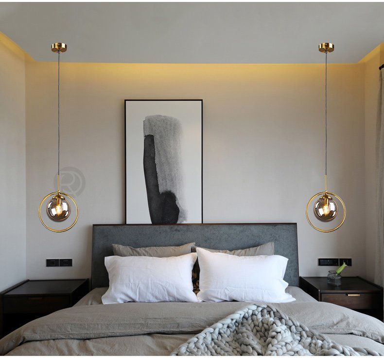 Освещение в спальне с натяжными потолками с люстрой и без, бра над кроватью - 16 фото