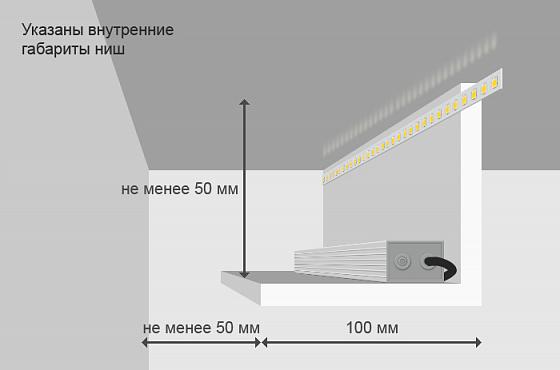 Натяжной потолок с подсветкой по периметру