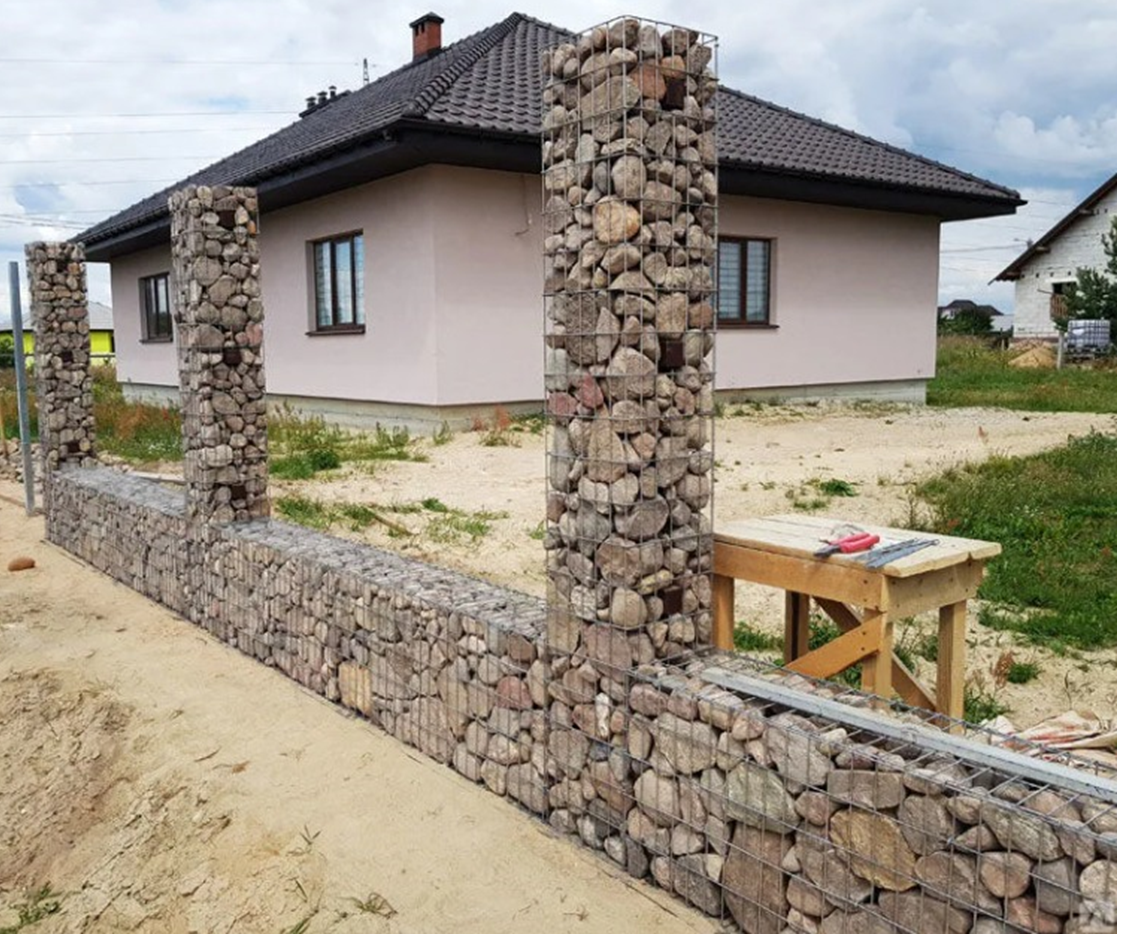 Габион столб своими руками - вместе мастерим