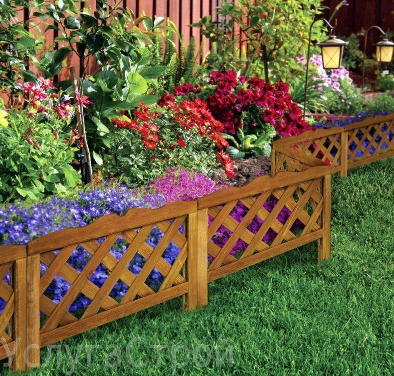 Декоративный деревянный забор своими руками для сада, клумбы, цветника