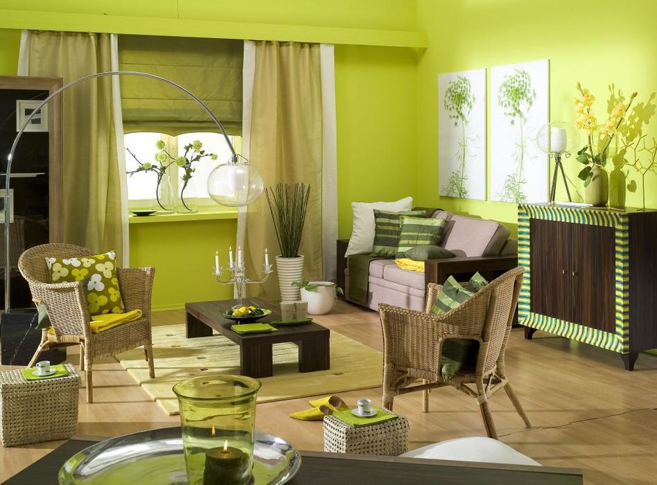 Как правильно подобрать зеленые занавески или шторы для декорирования спальни, кухни и других комнат? - шторы
