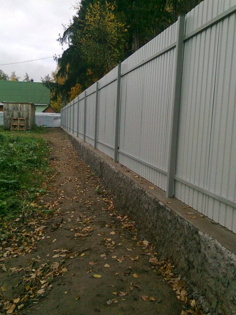 Забор из шифера своими руками - строительство и ремонт