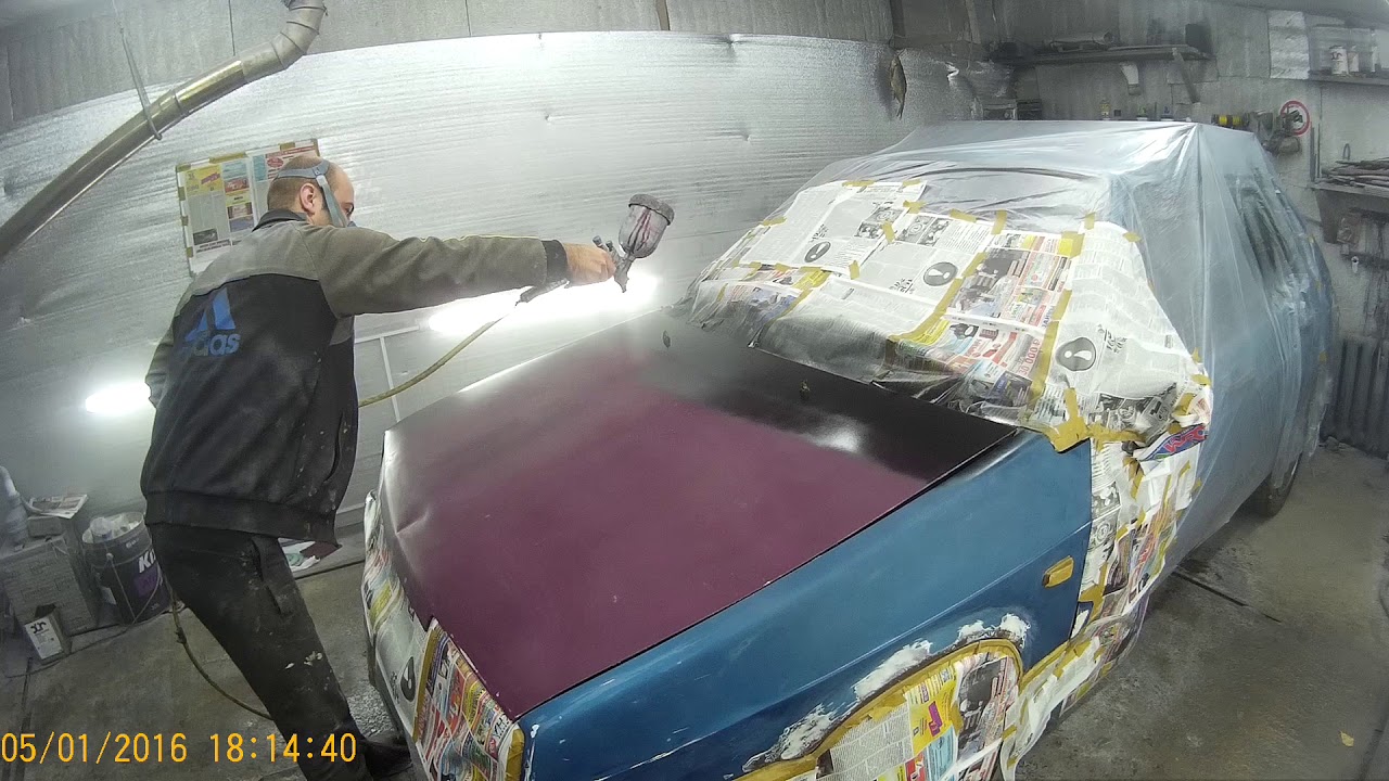 Покраска авто своими руками в гараже