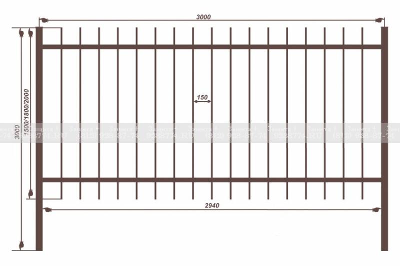 Сварной забор из профильной трубы – практичная, универсальная и недорогая ограда