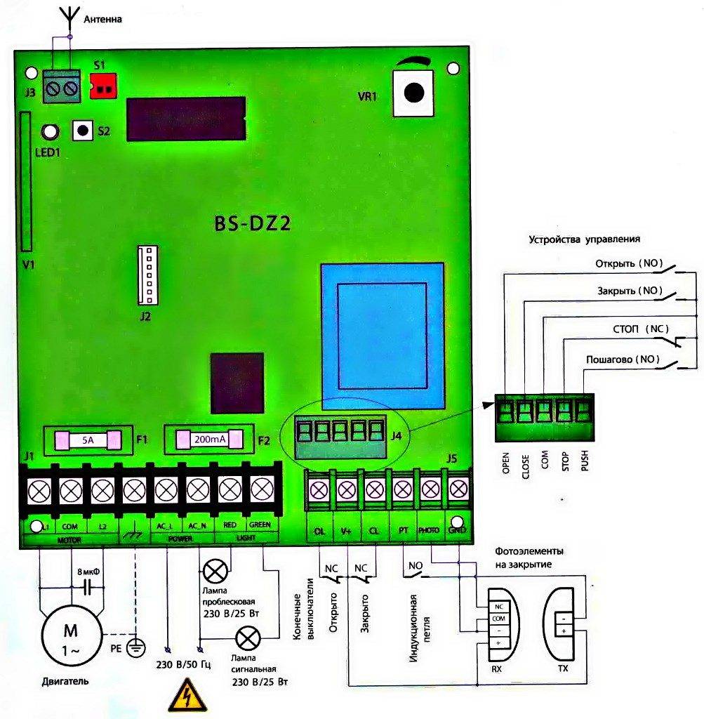 Плата управления pcb sl doorhan схема