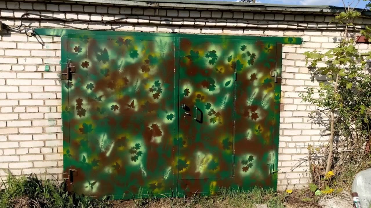 Чем покрасить гаражные ворота