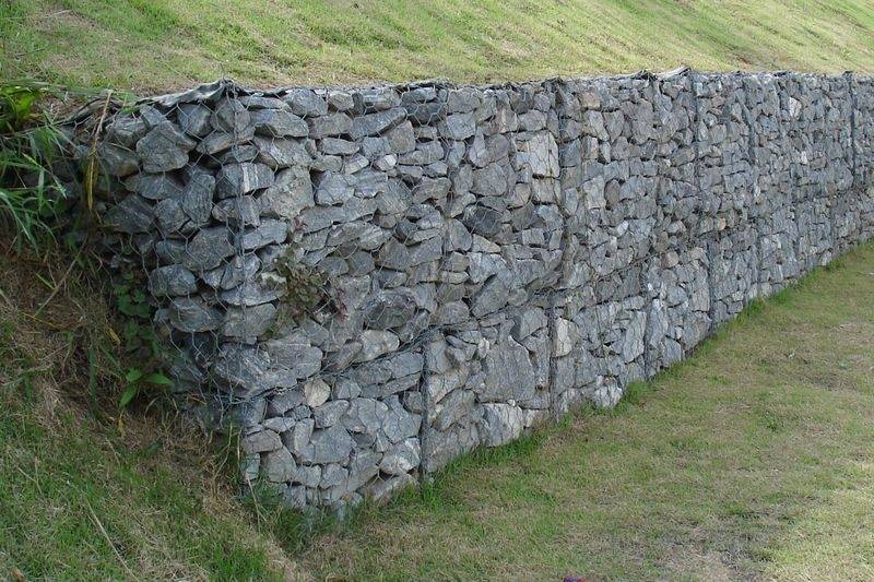 Забор из габионов (сетка с камнями) своими руками