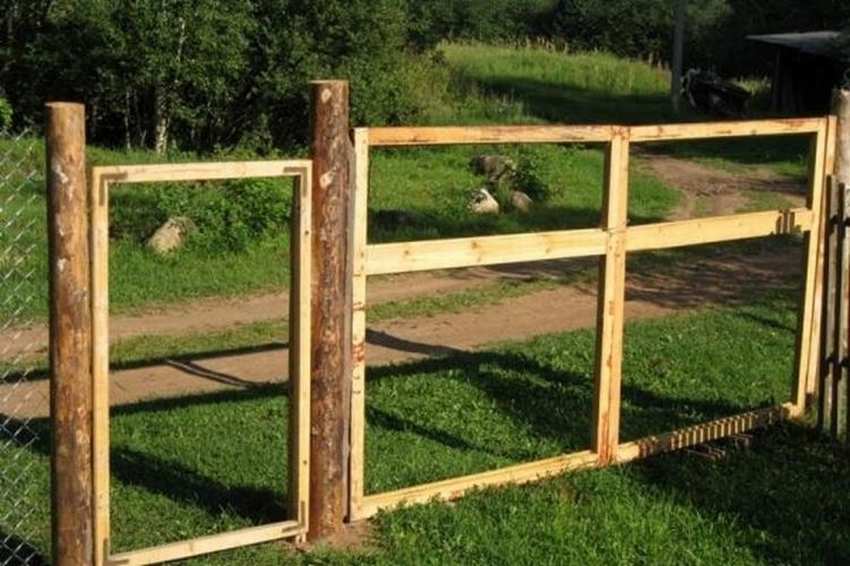 Делаем деревянные ворота легко и просто