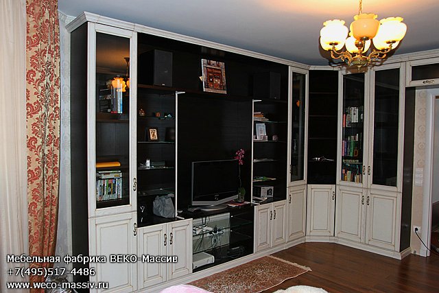 Угловые стенки в гостиную современные: стильные фото, модульный шкаф для зала, белые — sibear.ru