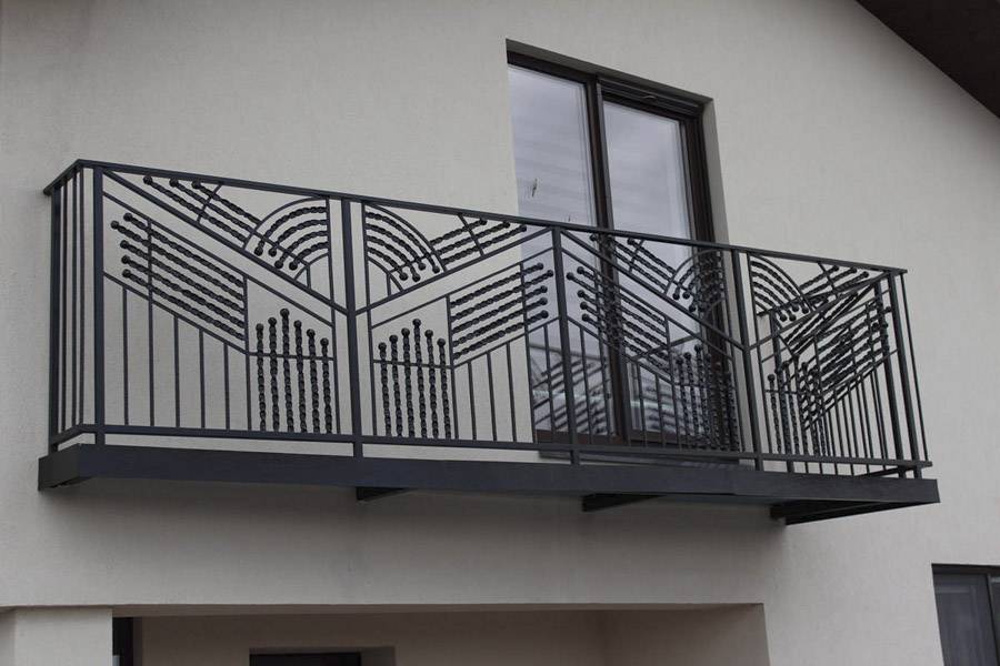 Ограждения балконные и лоджий из металла, высота перила
