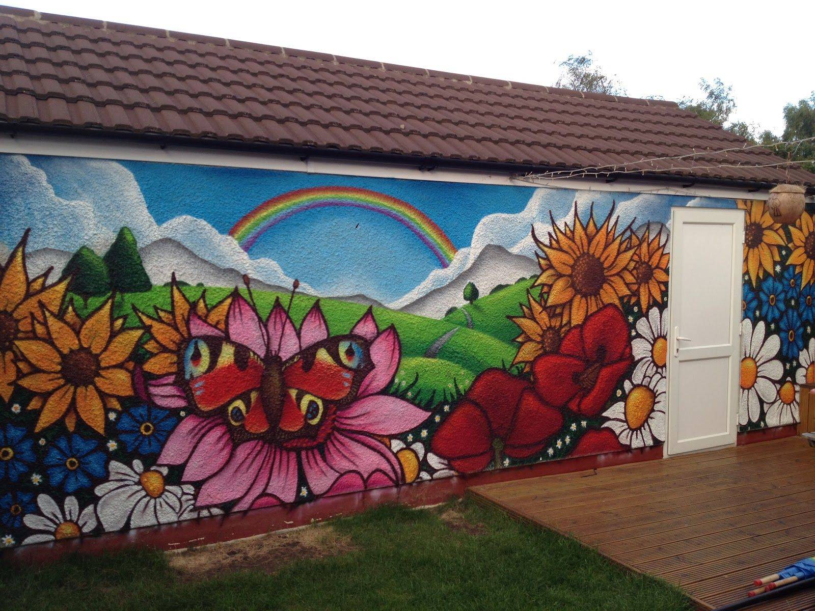 Рисунки на фасадах домов: и граффити на стенах своими руками