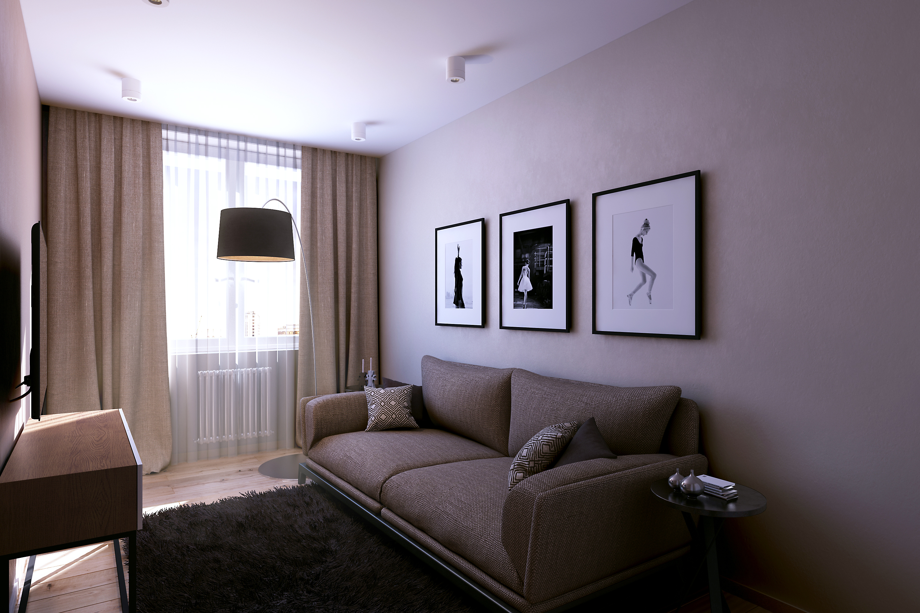 Дизайн спальни-гостиной 16 кв.м. — 20 современных фото интерьеров