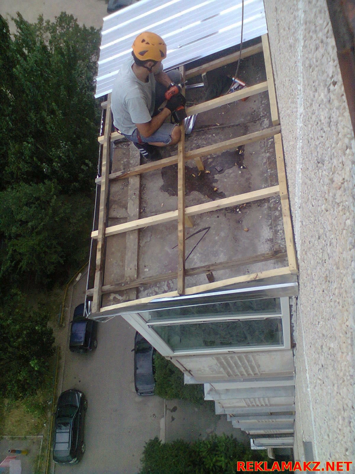Как сделать крышу на балконе последнего этажа