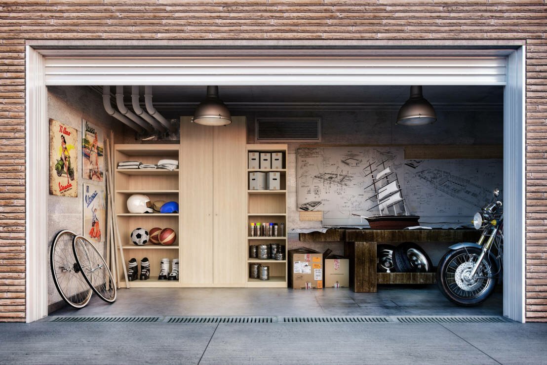 10 простых идей для оформления гаража своими руками