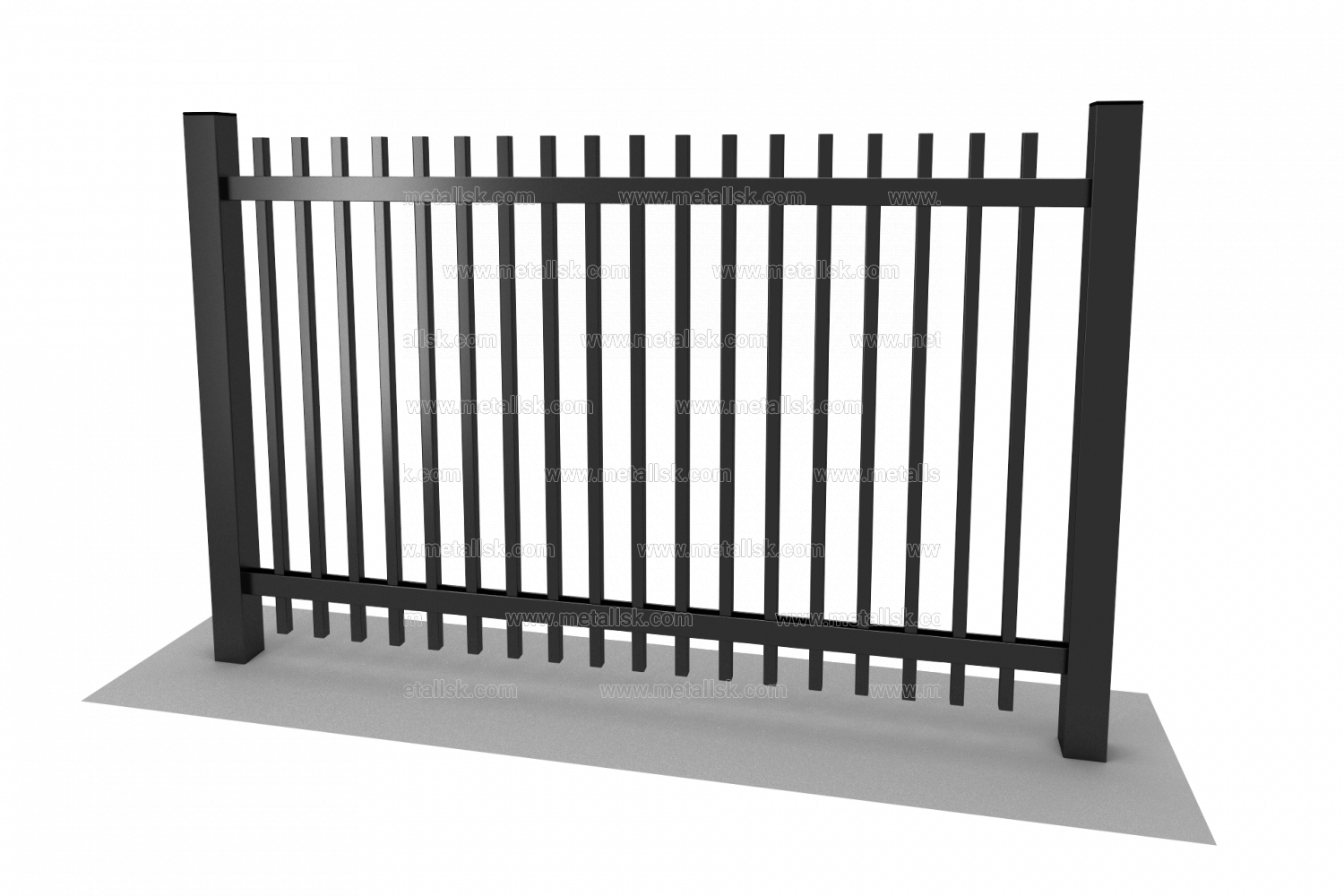 Сварной забор секционный из сетки, металлический с полимерным пвх покрытием