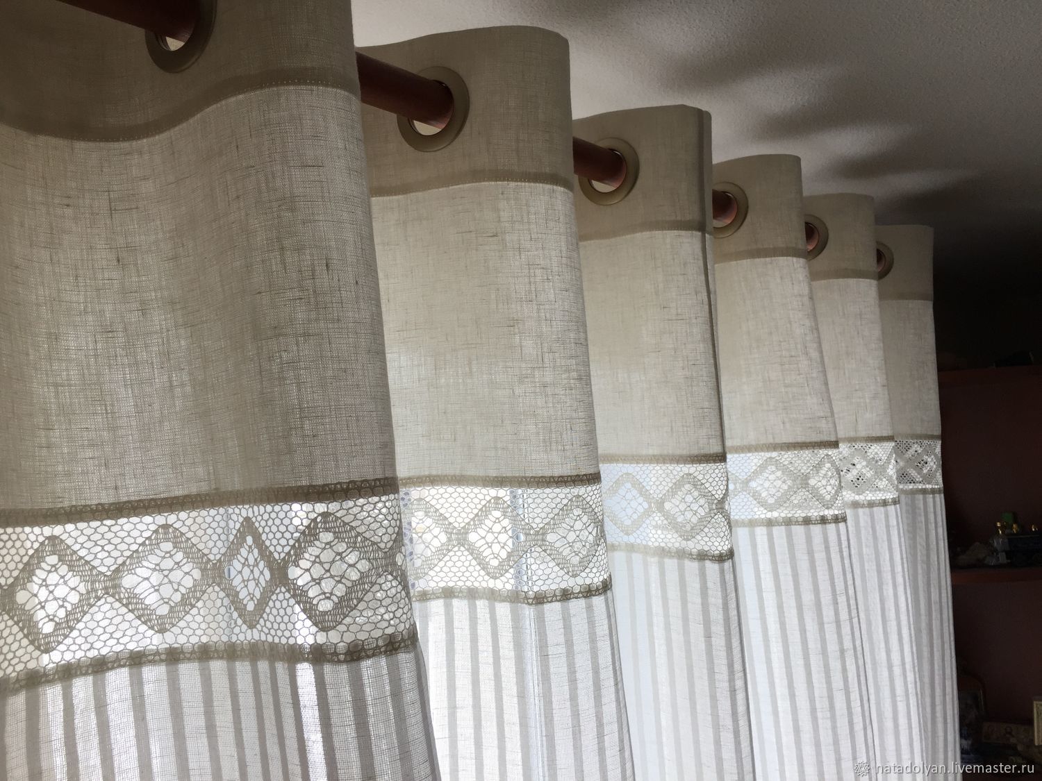Льняные шторы: разновидности, правила подбора, способы декорирования на кухне или гостиной