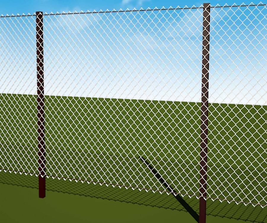 Как сделать забор из сетки рабицы - пошаговая инструкция!