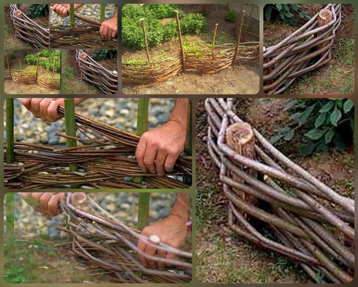 Как сделать плетеный забор из ивы своими руками: фото и видео