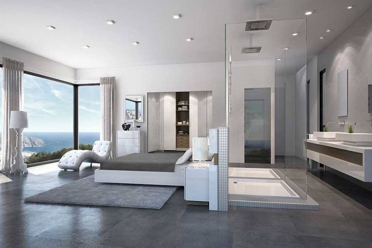 Дизайн спальни с гардеробной 100+ идей интерьера