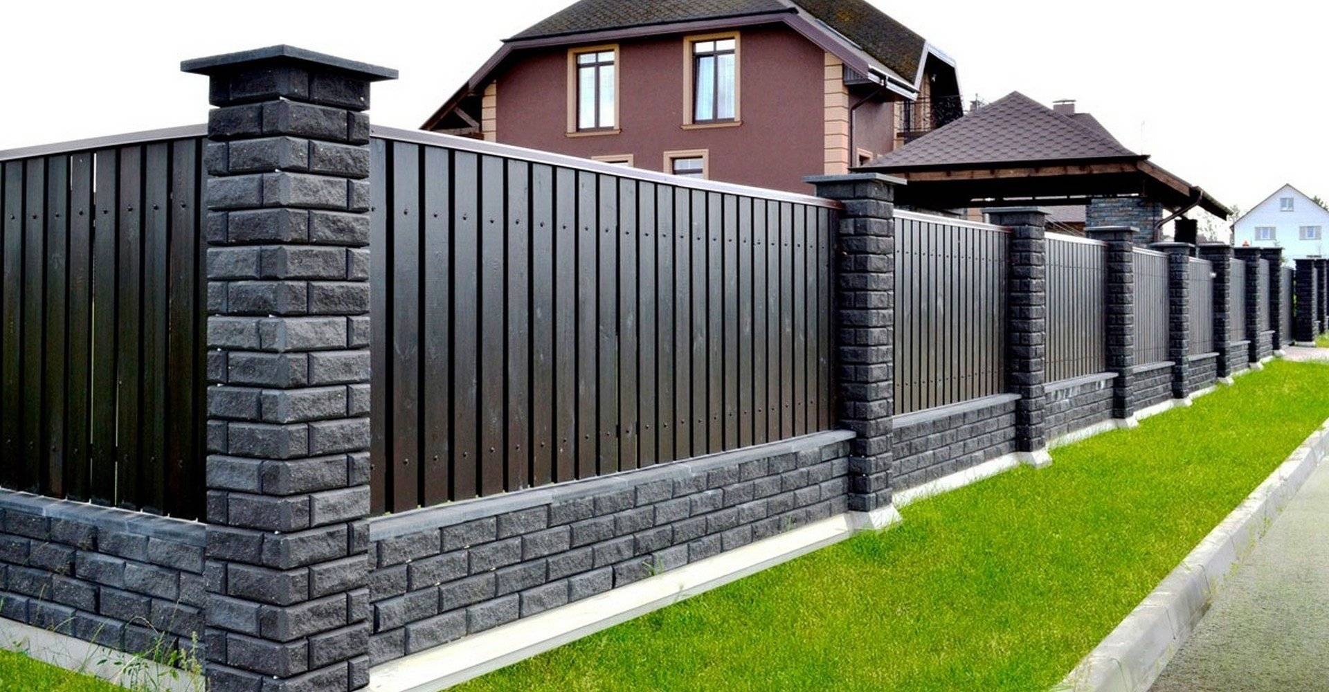 Забор для частного дома — 105 фото лучших решений по дизайну!