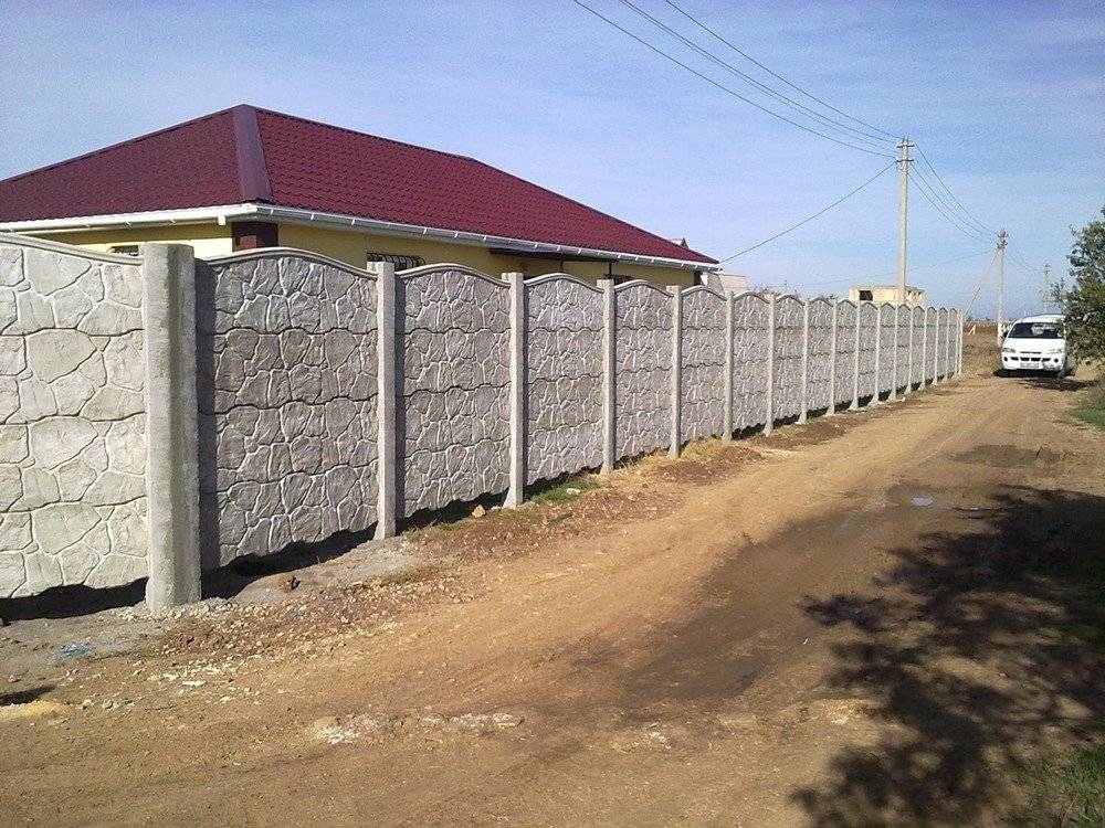 Забор железобетонный с приставным фартуком и без по, п-6в, п-5в, п-1в, фундаменты