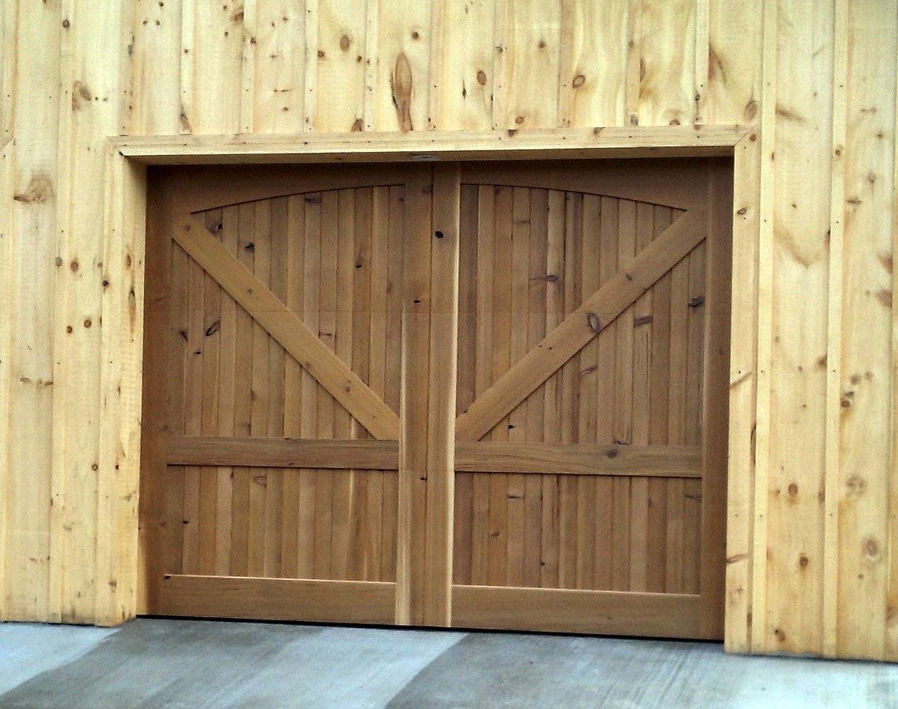 Деревянные ворота для гаража своими руками по чертежам