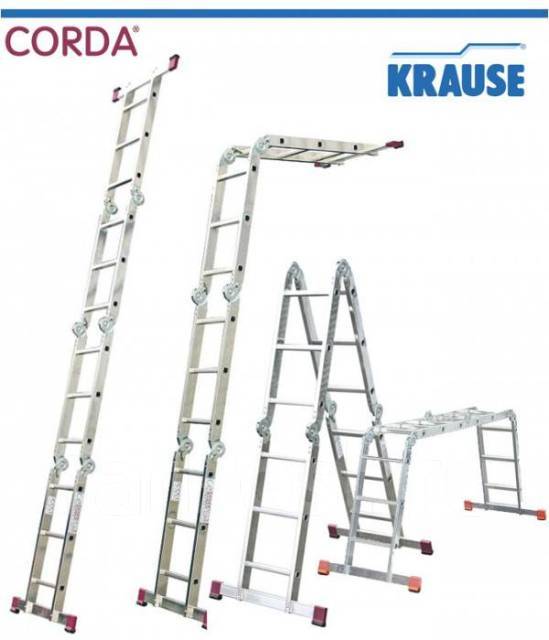 Лестница трансформер краузе 4х4