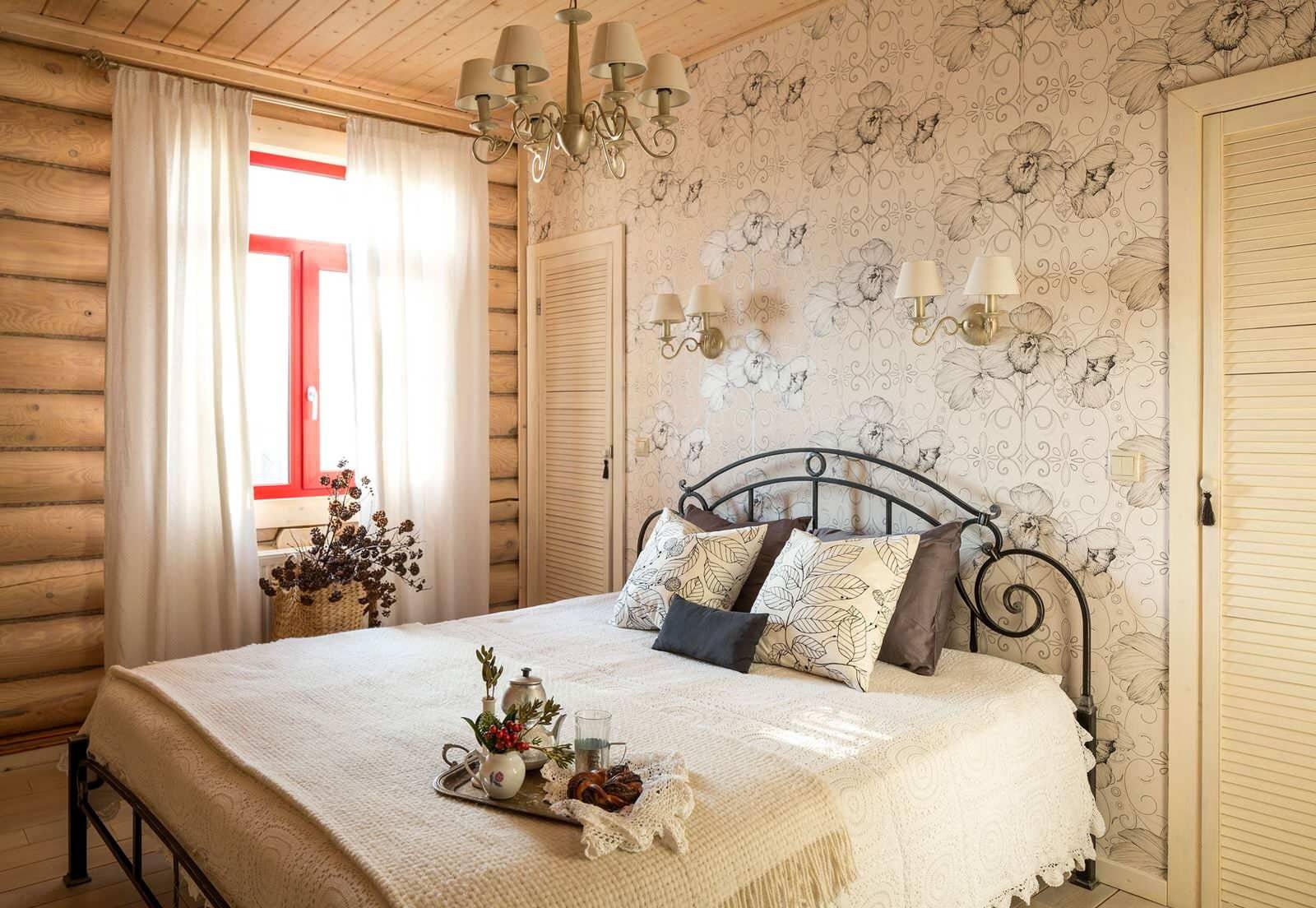 Спальня кантри – интерьер спальни в стиле кантри с фото