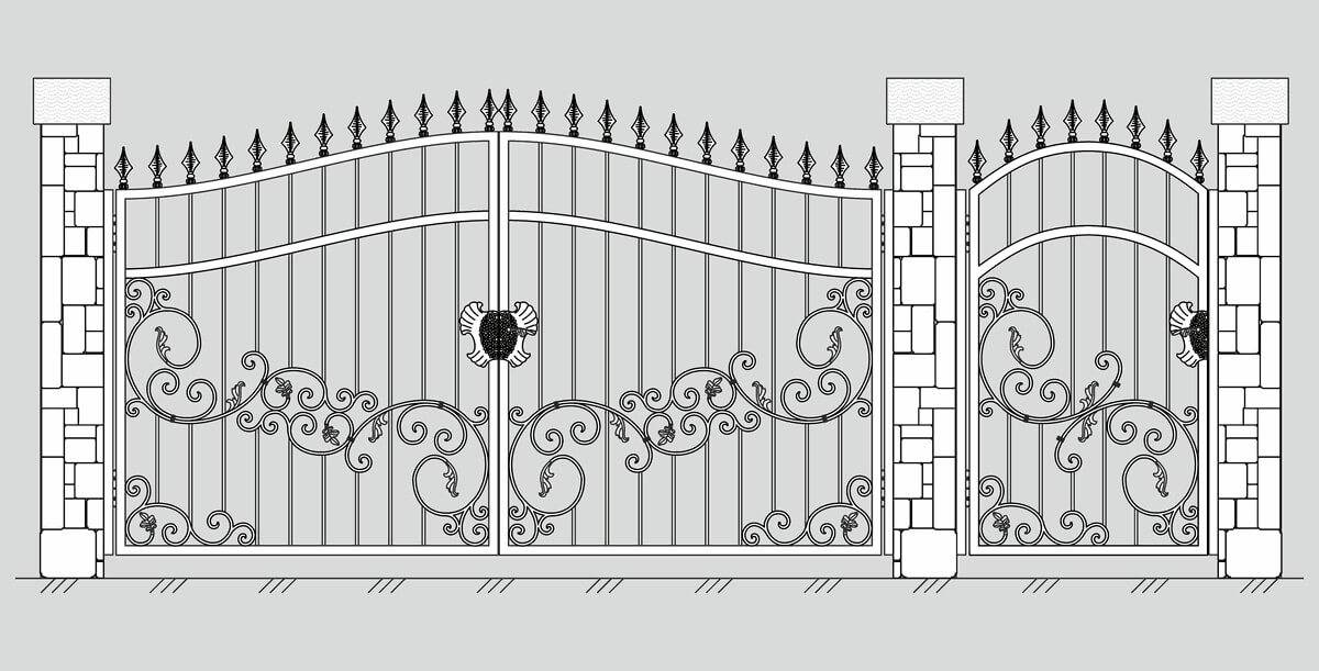 Алгоритм окрашивания кованых ворот