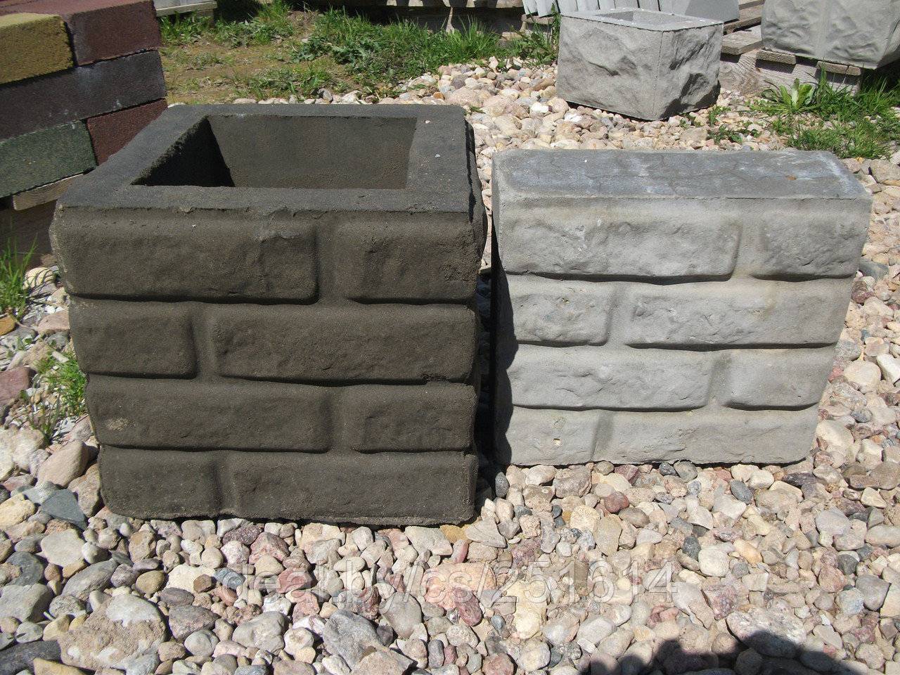 Декоративные бетонные блоки - строим забор в частном доме