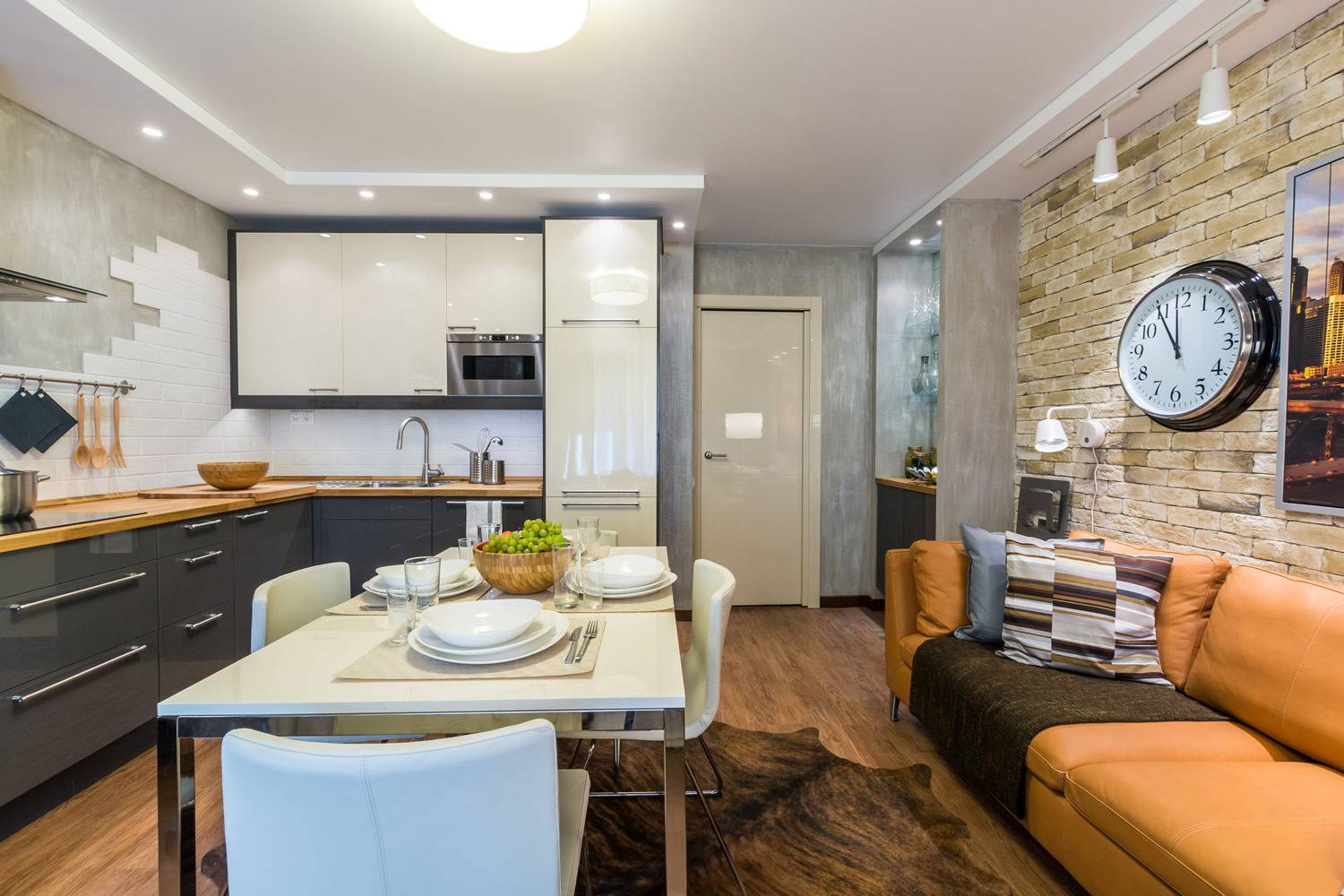 Кухня-гостиная 16 квадратов дизайн: фото кв метров, планировка и проект комнаты 16 м², совмещенный интерьер