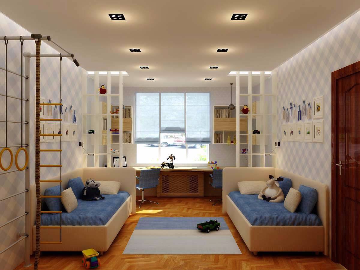 Детская комната для мальчика 12 кв. м. дизайн, фото, примеры