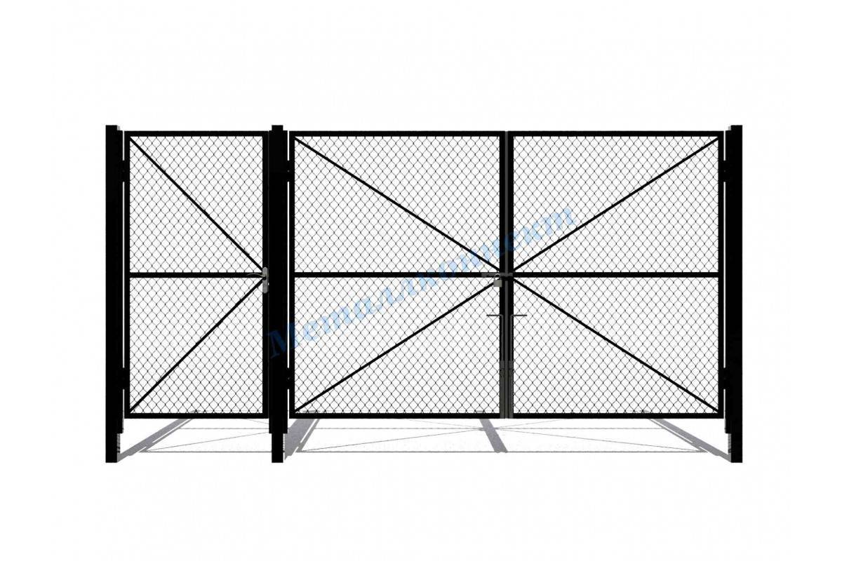 Забор из сетки рабицы: фото, секционный для дачи, красивый для частного дома, виды и варианты на видео