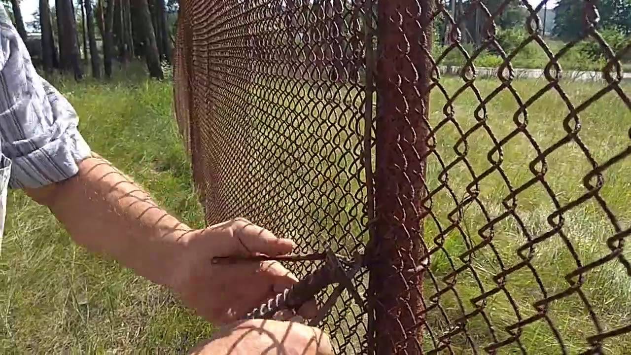 Как поставить забор из сетки рабицы своими руками – пошаговая инструкция