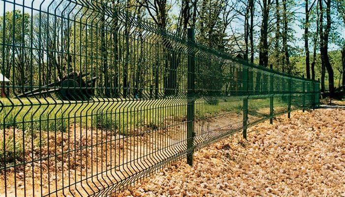 Забор из сетки рабицы( гиттер): фото, видео, инструкция